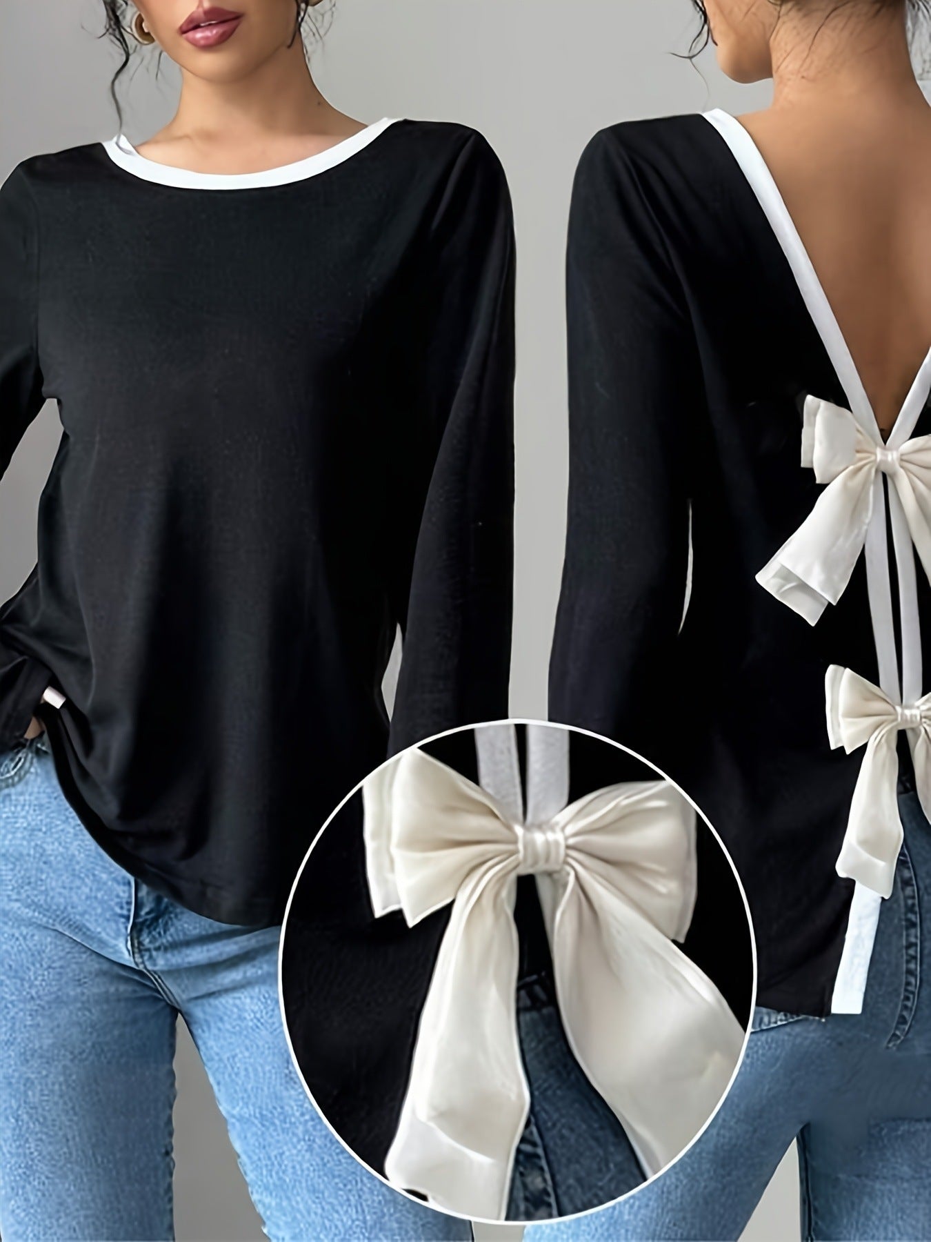 Round Neck Two-Piece T-Shirt