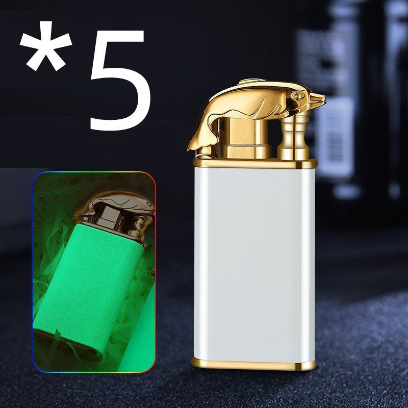 Double Flame Metal Windproof Lighter