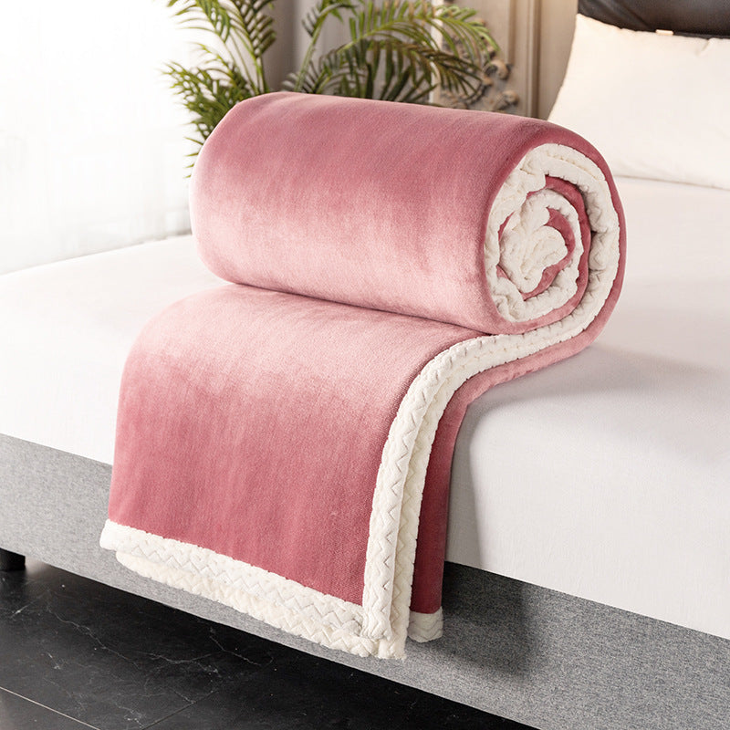 Thick Double Layer Fleece Blanket