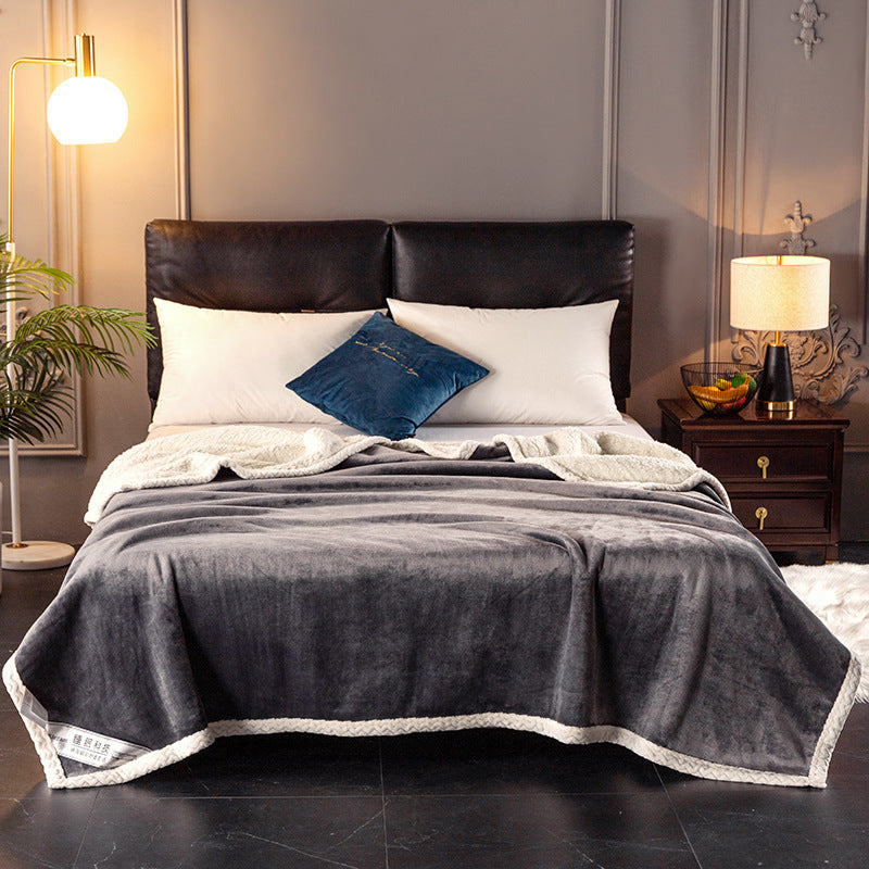 Thick Double Layer Fleece Blanket