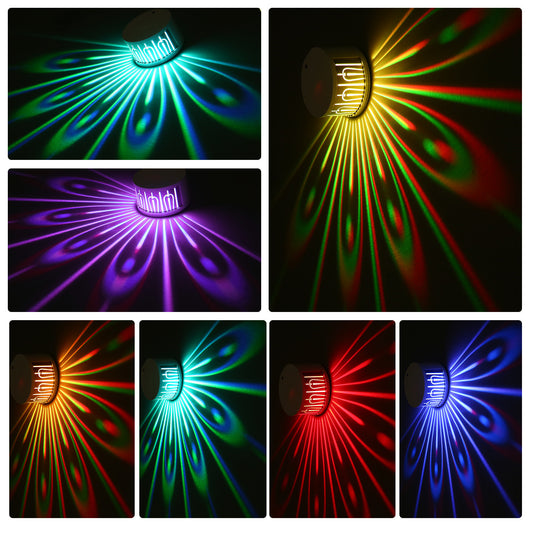 Colorful Peacock Remote Control Night Light