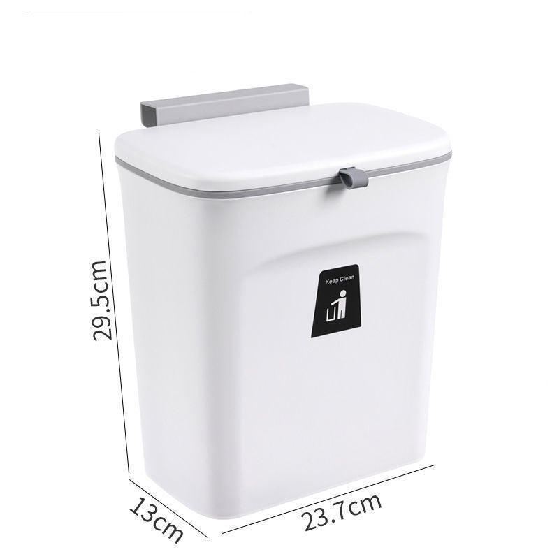 Wall-Hung Sliding Lid Trash Can