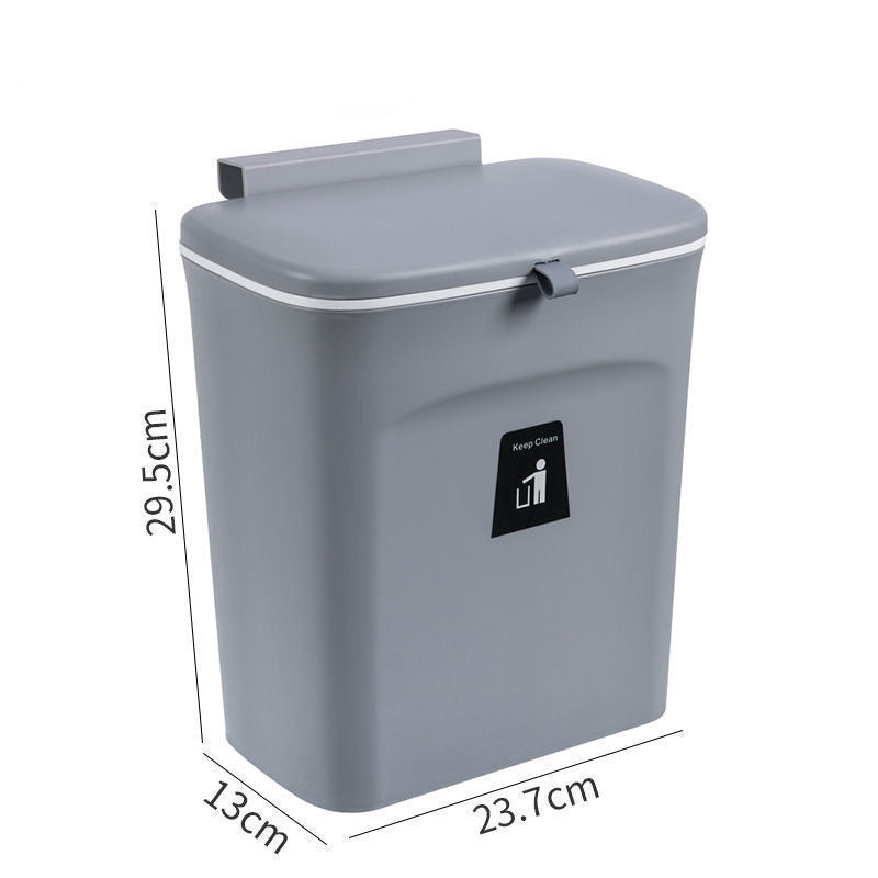 Wall-Hung Sliding Lid Trash Can