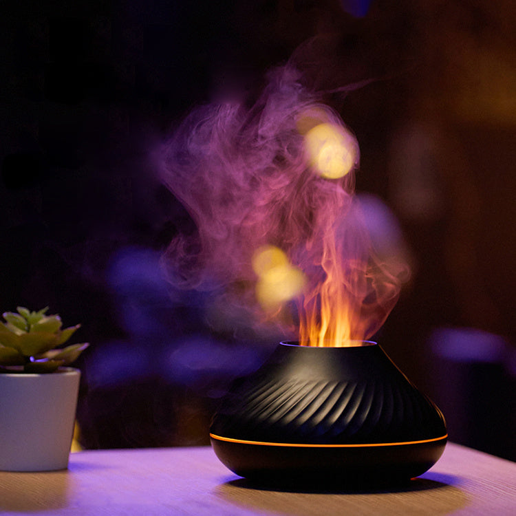 RGB Flame Aroma Humidifier Diffuser