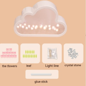 DIY Cloud Tulip Mirror Light
