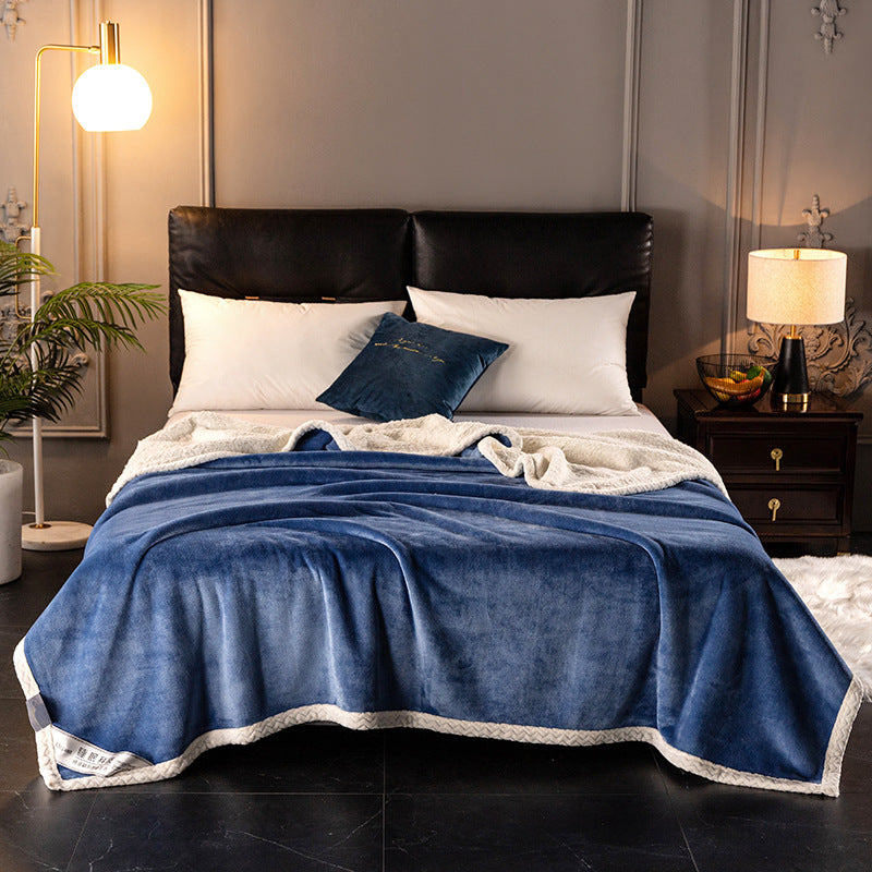Thick Double Layer Fleece Blanket