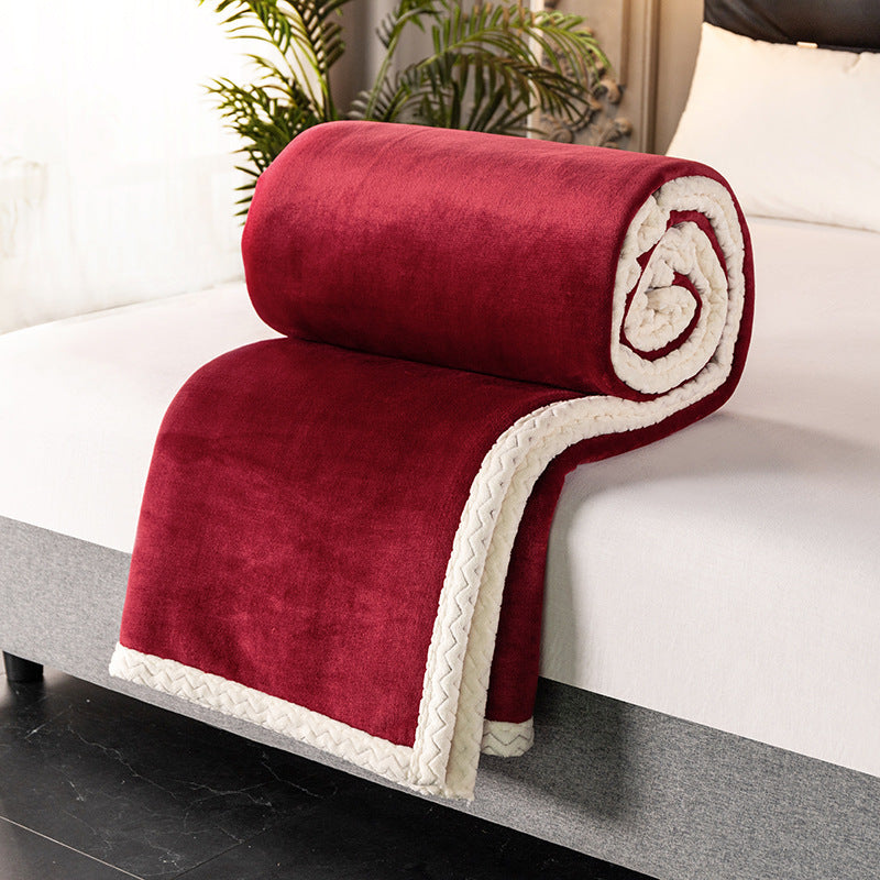 Thick Double Layer Fleece Blanket