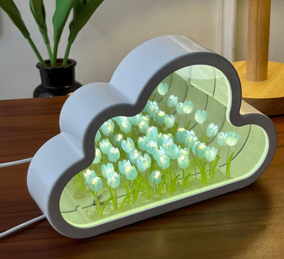 DIY Cloud Tulip Mirror Light