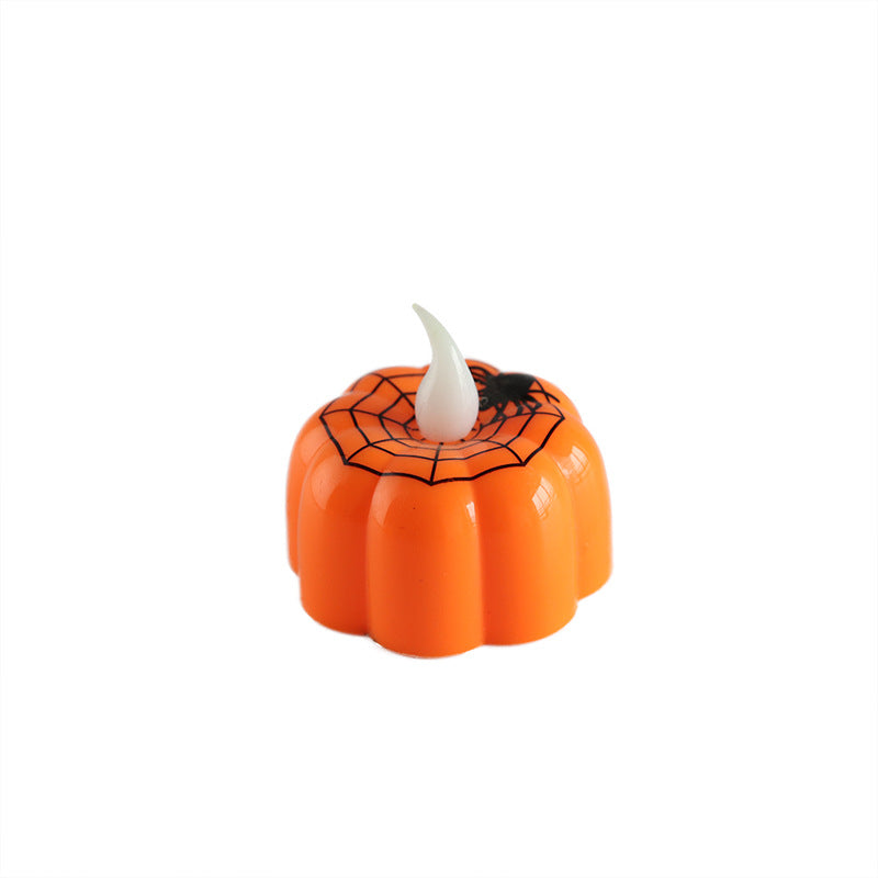 Halloween Pumpkin Lantern Ghost Festival Decoration Props Led Electronic Candle Light Party Supplies Luminous Night Light Wind Lamp