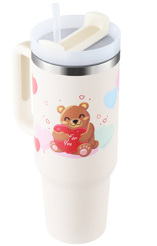 40 Oz Insulated Tumbler With Straw