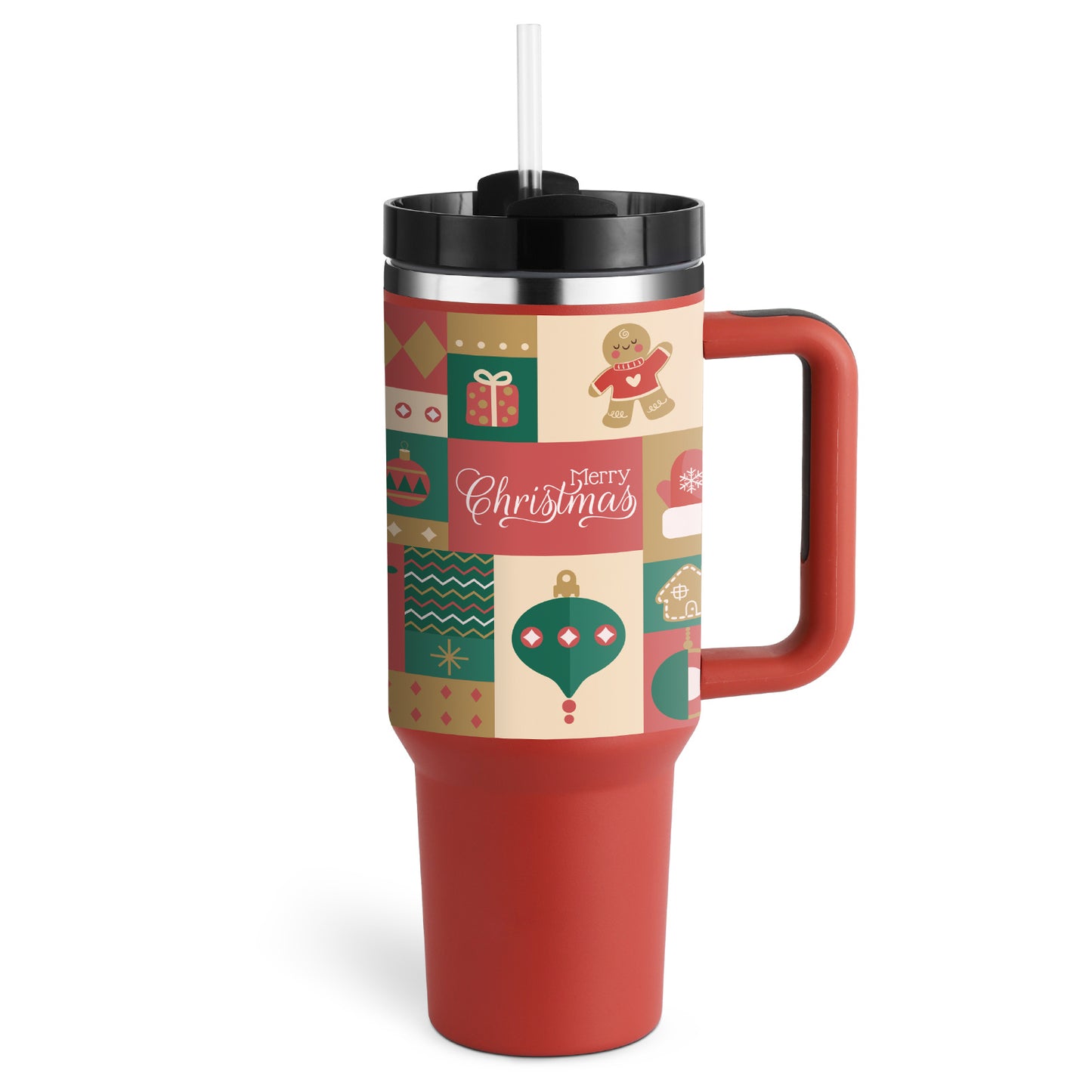 40 Oz Insulated Tumbler With Straw