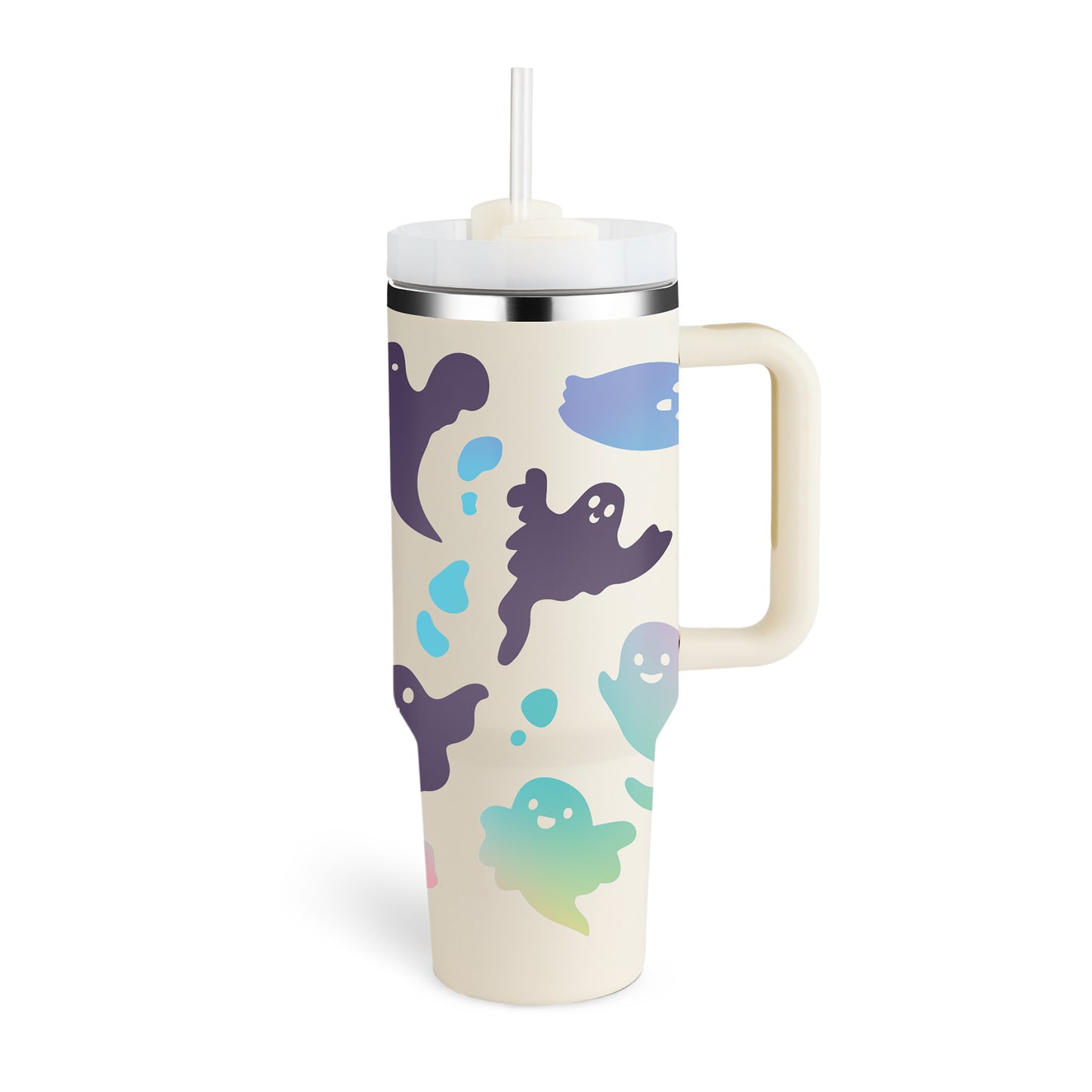 40 Oz Insulated Tumbler With Straw