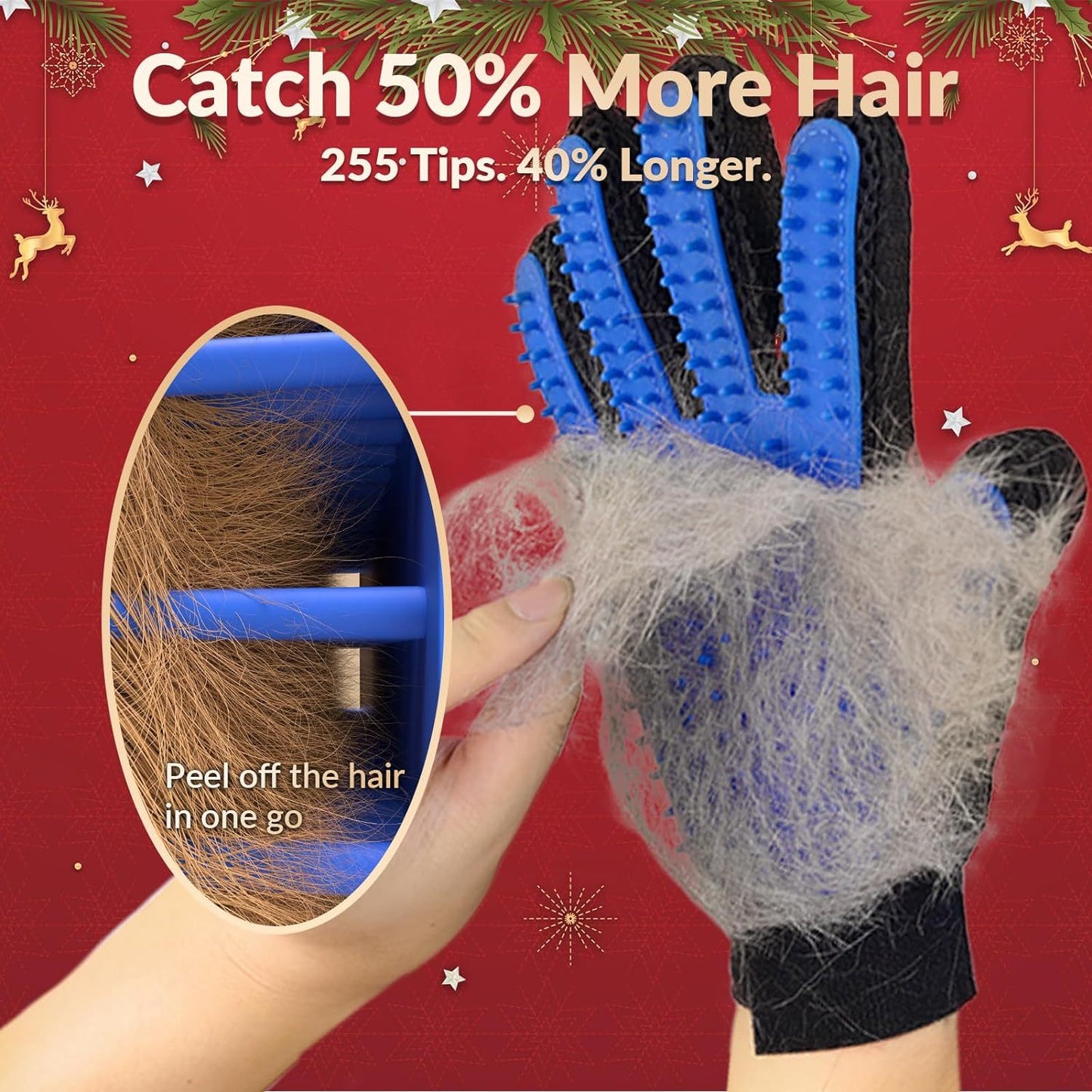 Upgrade Pet Grooming Gloves Mitts