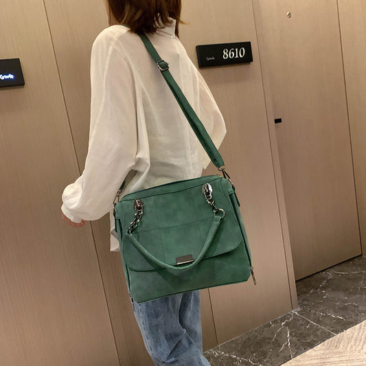 Matte Green Large Travel Tote