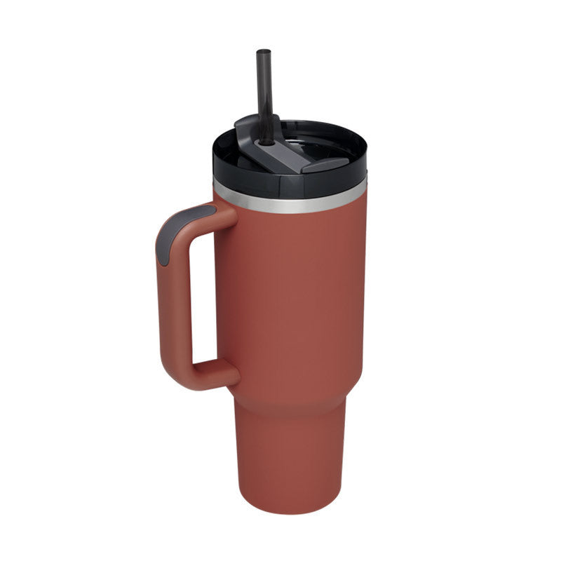 40 Oz Insulated Tumbler With Straw