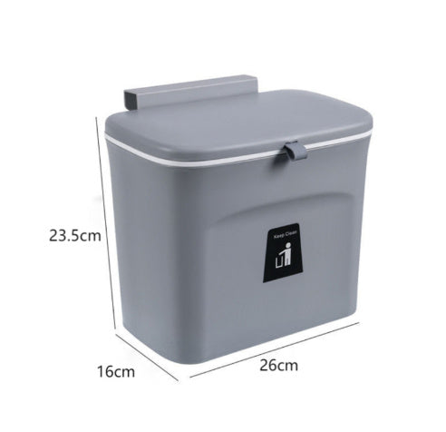 Wall-Hung Sliding Lid Trash Can