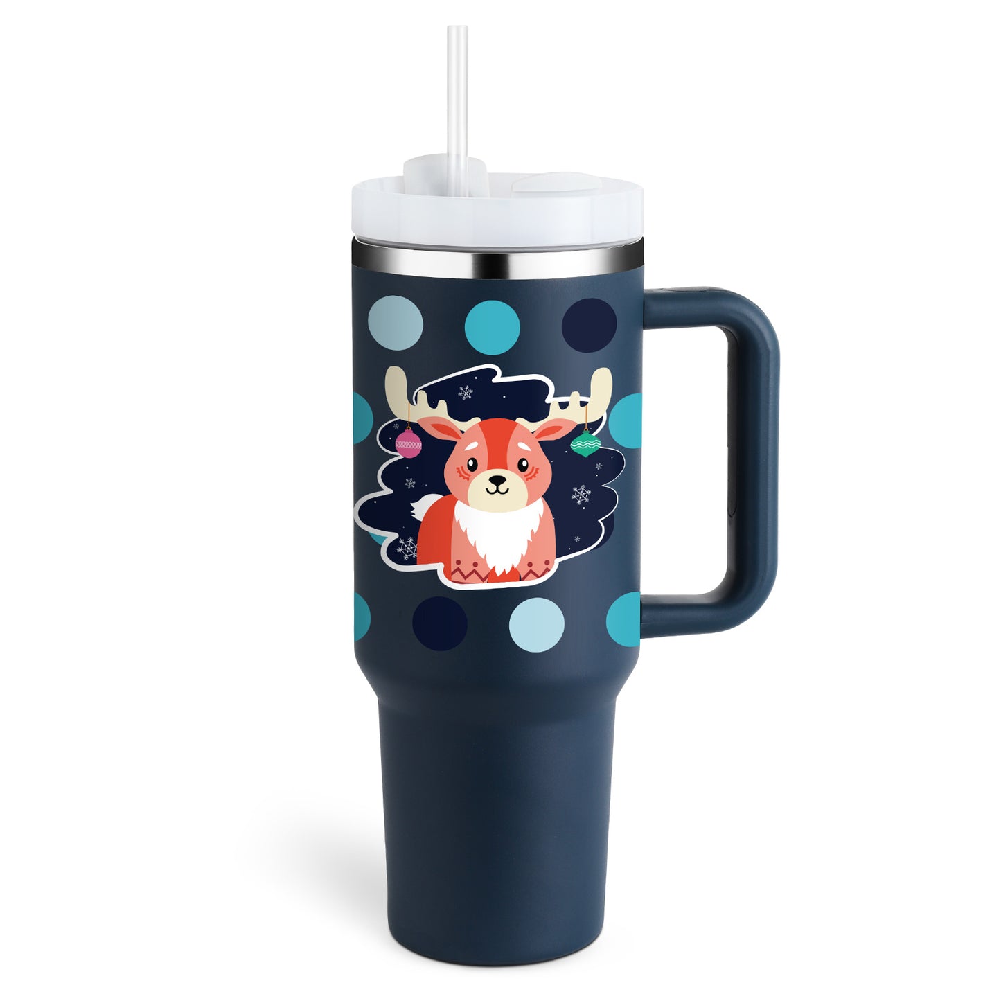 40 Oz Insulated Tumbler With Straw