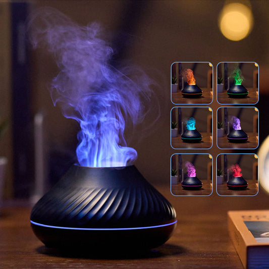RGB Flame Aroma Humidifier Diffuser