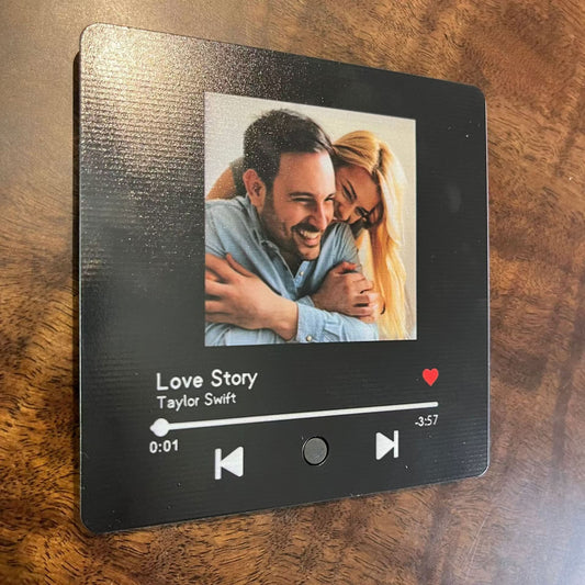 Independent Station Personalized Album Refrigerator Sticker To Picture Photo Music Playable Decorative Photo Frame Couple Gift