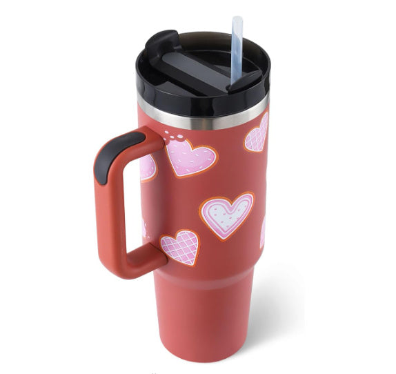 40 Oz Insulated Tumbler With Straw