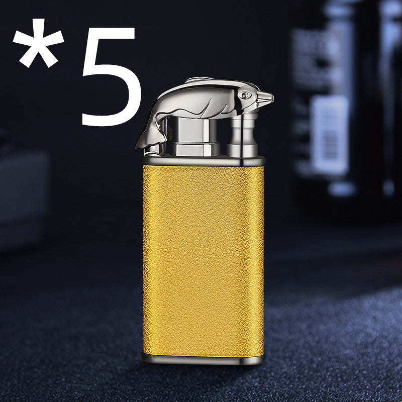Double Flame Metal Windproof Lighter