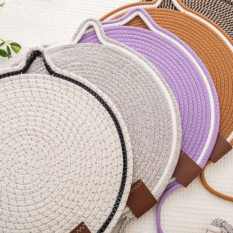 Braided Cotton Cat Scratching Mat