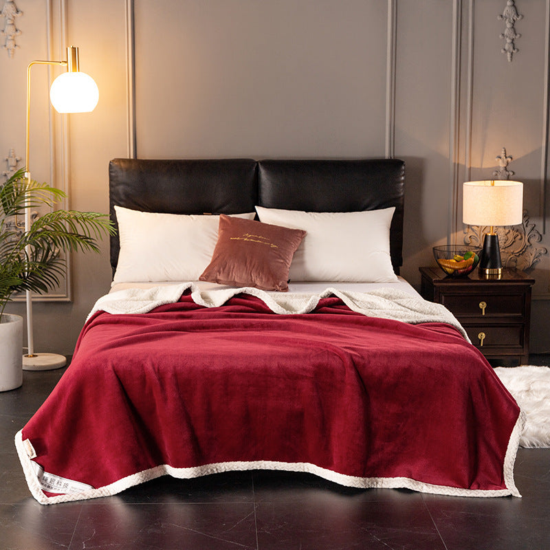 Thick Double Layer Fleece Blanket