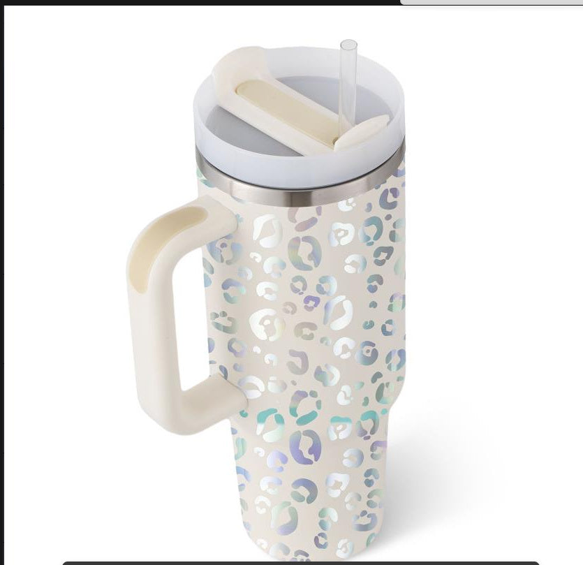 40 Oz Insulated Tumbler With Straw