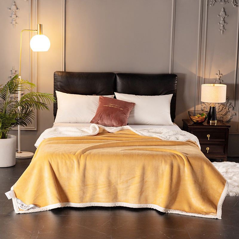Thick Double Layer Fleece Blanket