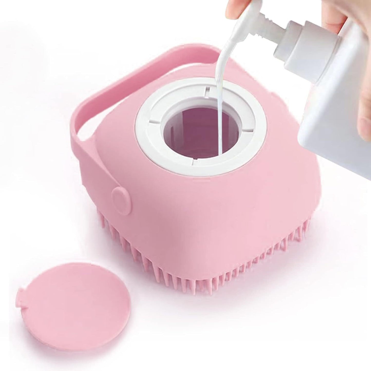 Silicone Pet Brush With Dispenser
