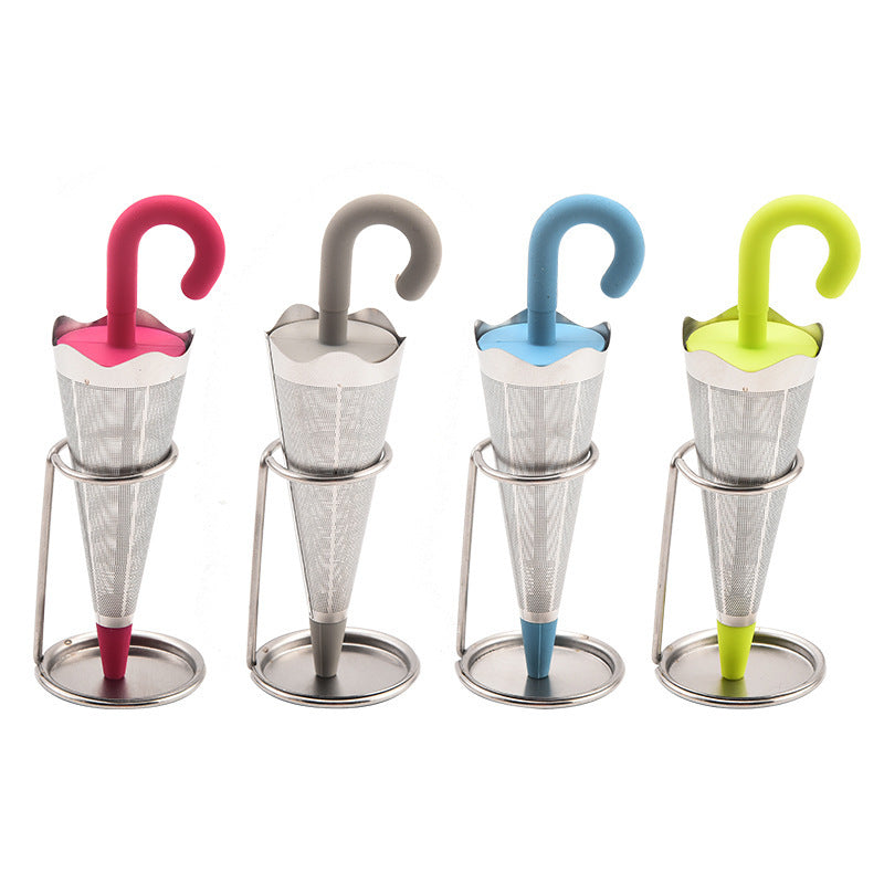 Creative Silicone Umbrella Tea Strainer