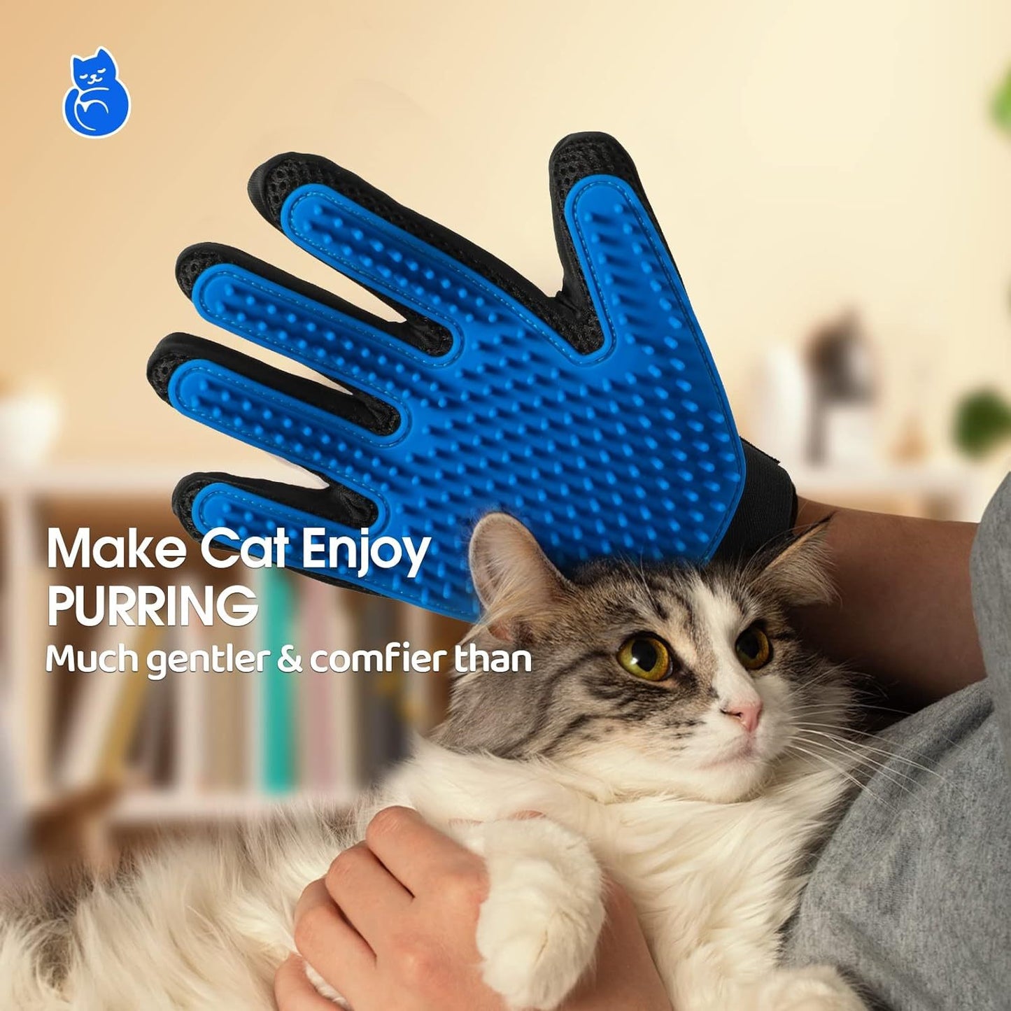 Upgrade Pet Grooming Gloves Mitts