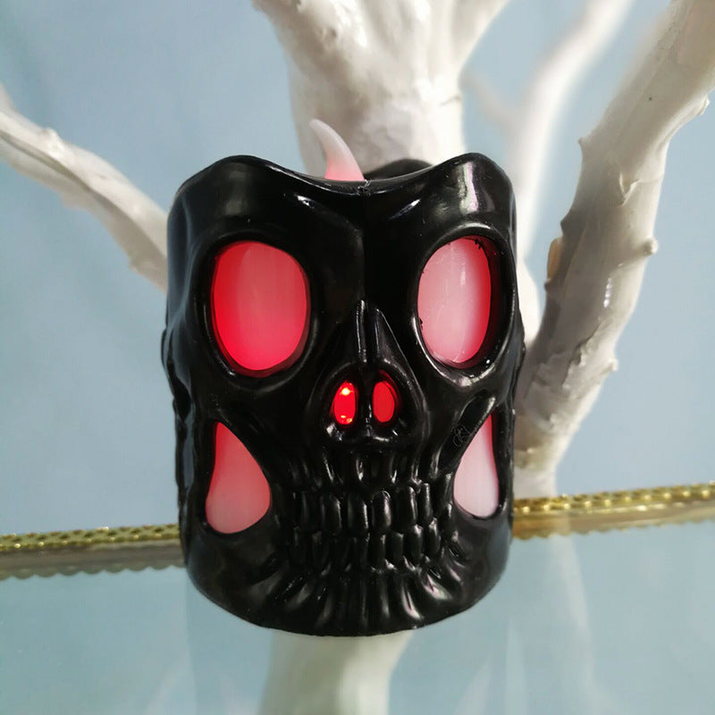 Halloween Pumpkin Lantern Ghost Festival Decoration Props Led Electronic Candle Light Party Supplies Luminous Night Light Wind Lamp