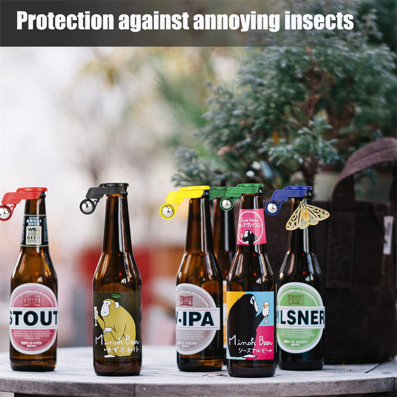 Cap Fully Automatic Beer Caps Set Bottle Cap Soft Drink Wine Bottle Self Opening Beer Bottle Cap With Insect Protection Kitchen Gadgets