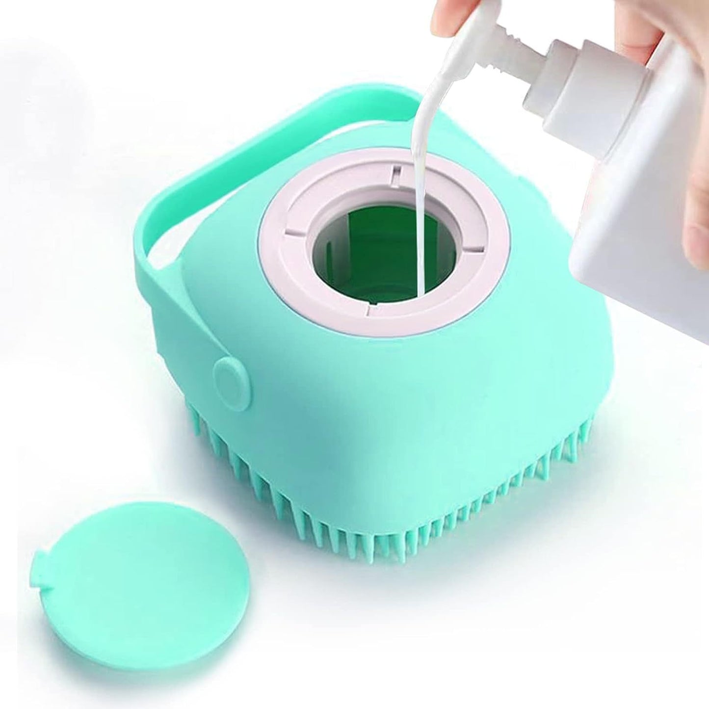 Silicone Pet Brush With Dispenser