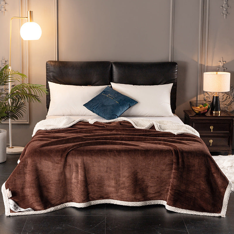 Thick Double Layer Fleece Blanket