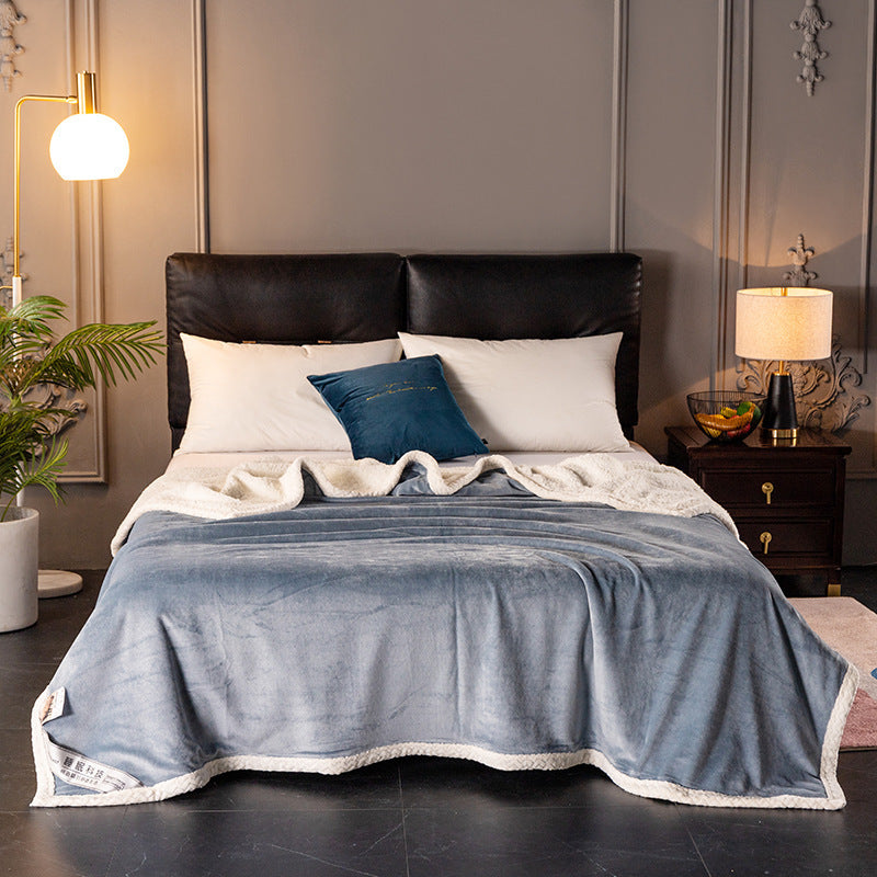 Thick Double Layer Fleece Blanket