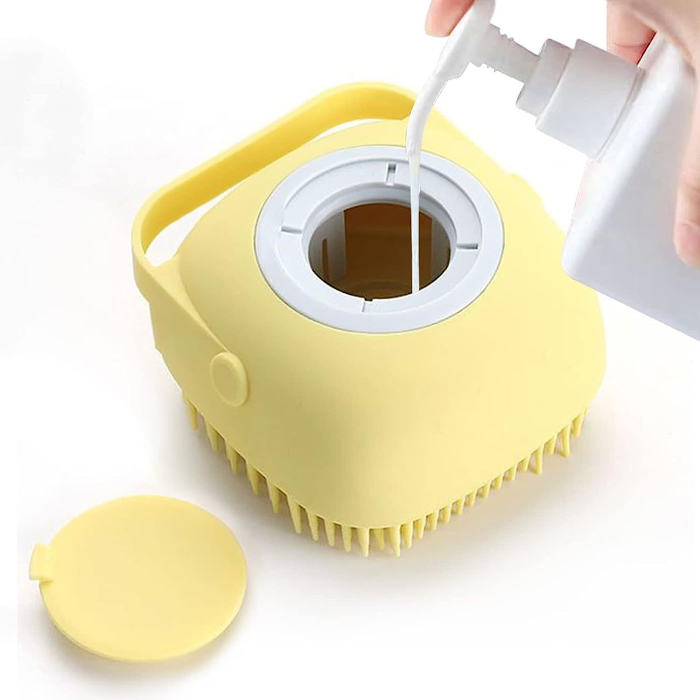 Silicone Pet Brush With Dispenser