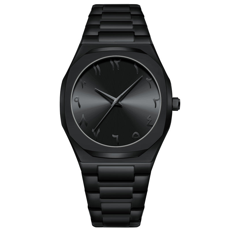 High-grade Alloy Arabic Dial Men's Waterproof Watch