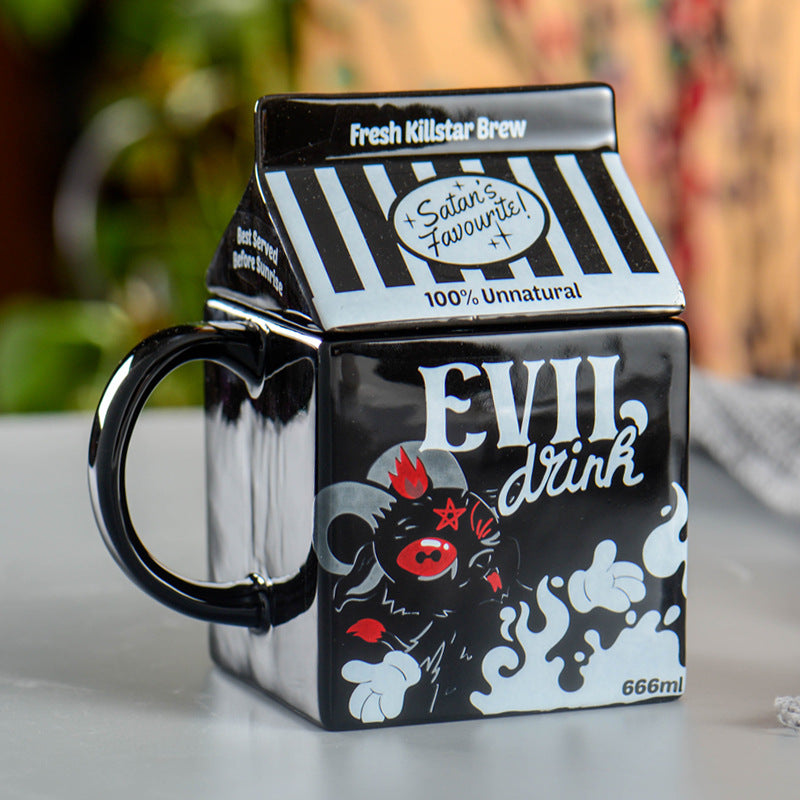 Unicorn Ceramic Coffee Mug Funny Halloween Cartoon Mug Student Cute Gift Cup