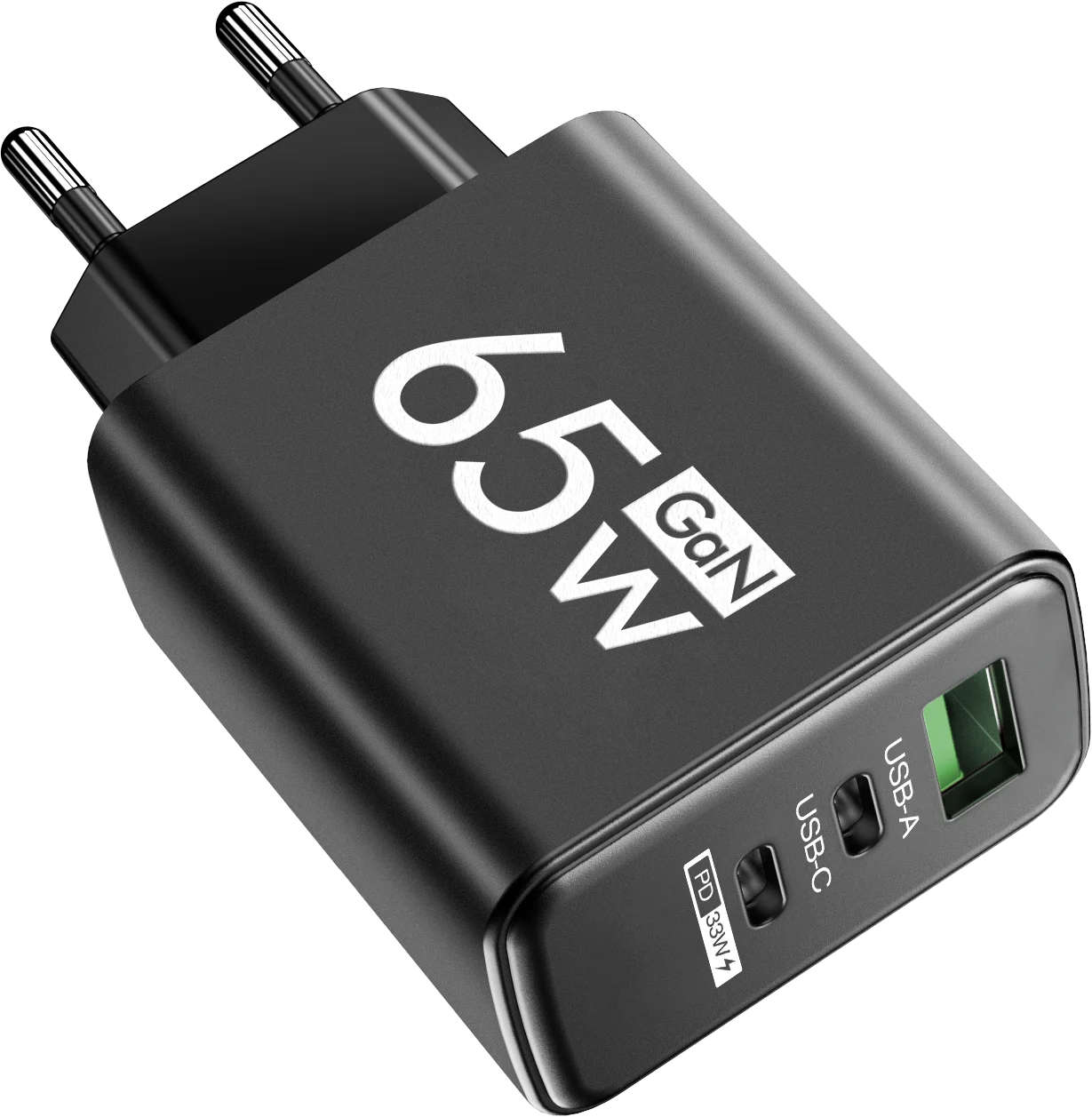 GaN Fast Charging 65W USB-C Charger Charger PD Quick Charge 3.0 Wall For Phone Adapter For iPhone 15 Xiaomi POCO Samsung Oneplus