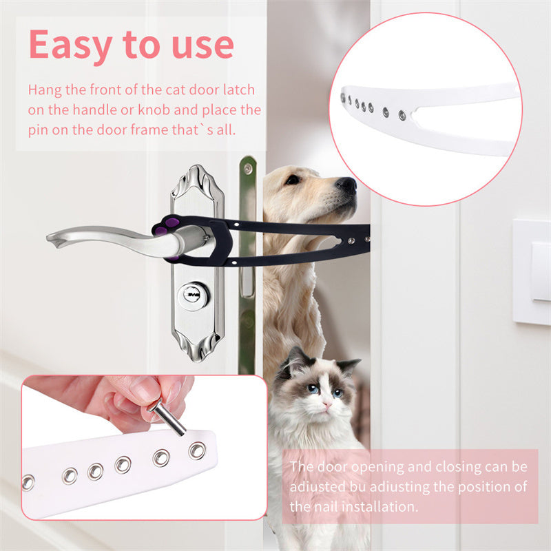 Adjustable Cat Door Latch Lock