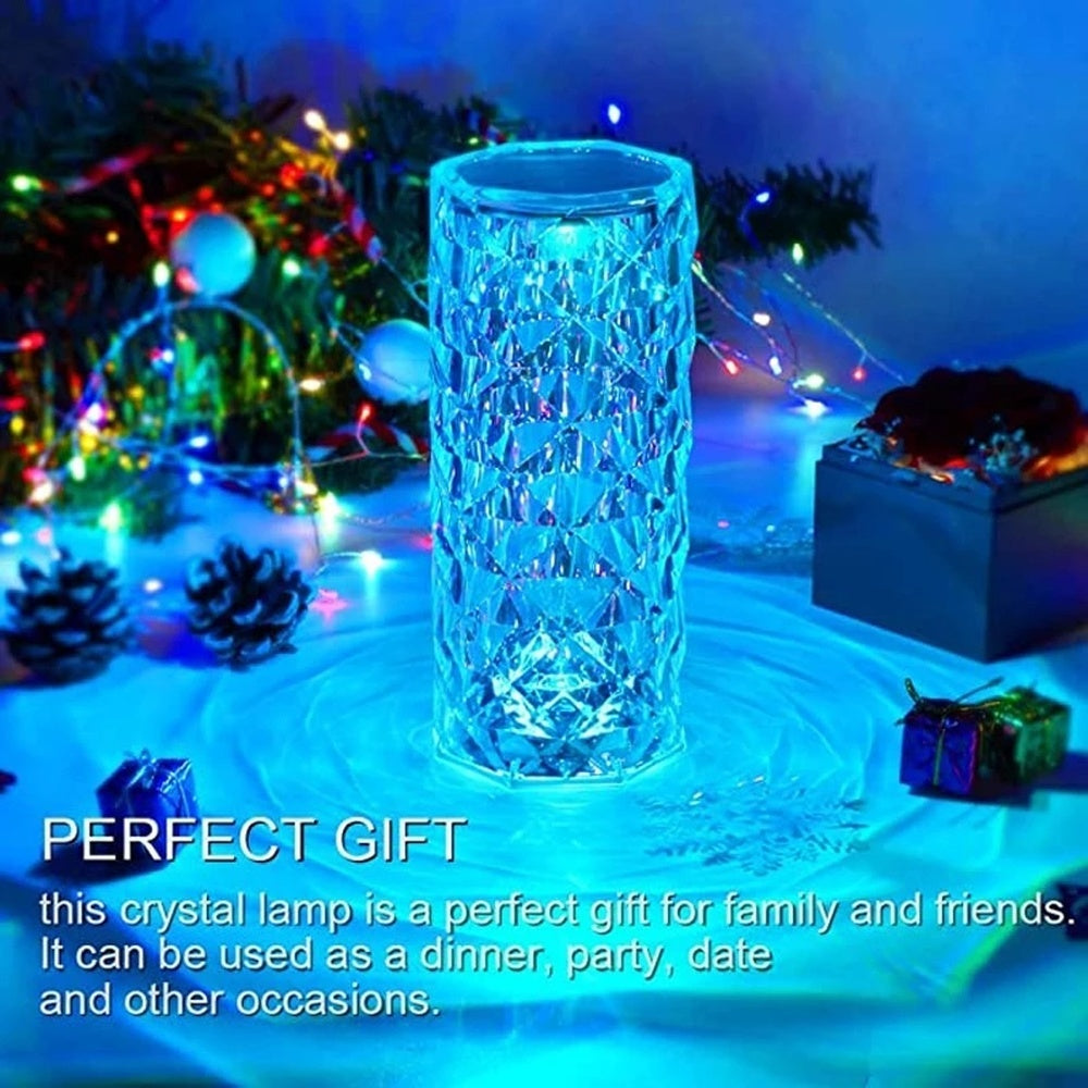 16-Color Rose Crystal Lamp