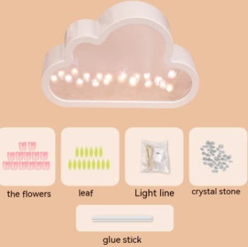 DIY Cloud Tulip Mirror Light