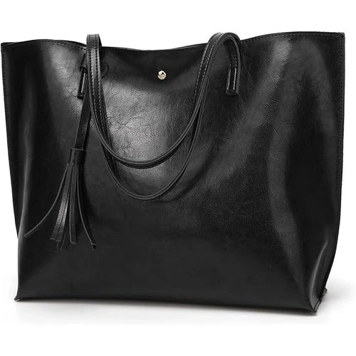 Soft Faux Leather Tote Bag