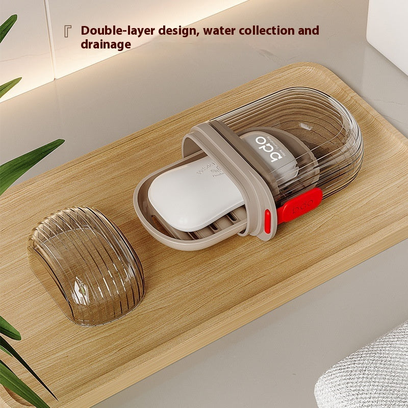 Portable Sealed Soap Box With Cover