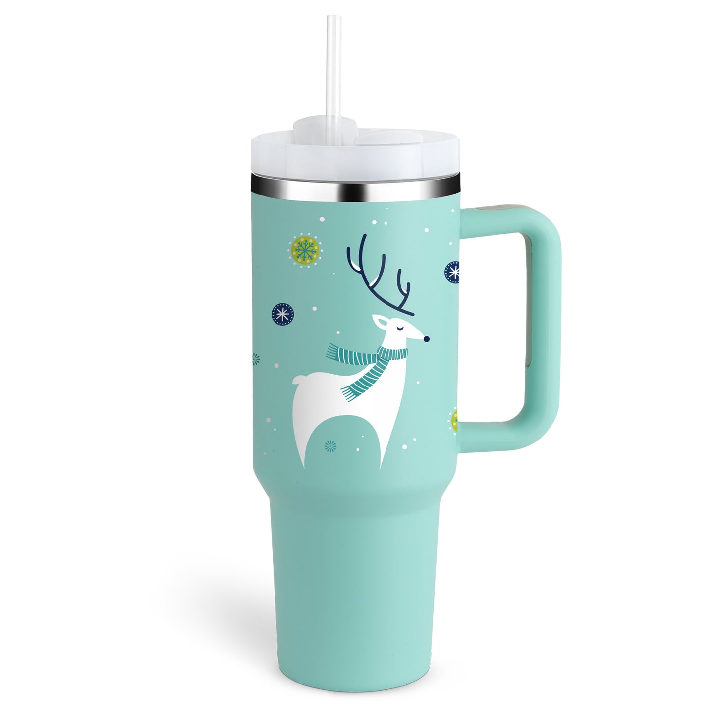 40 Oz Insulated Tumbler With Straw