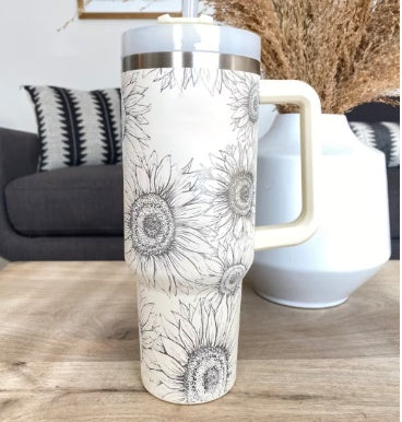 40 Oz Insulated Tumbler With Straw