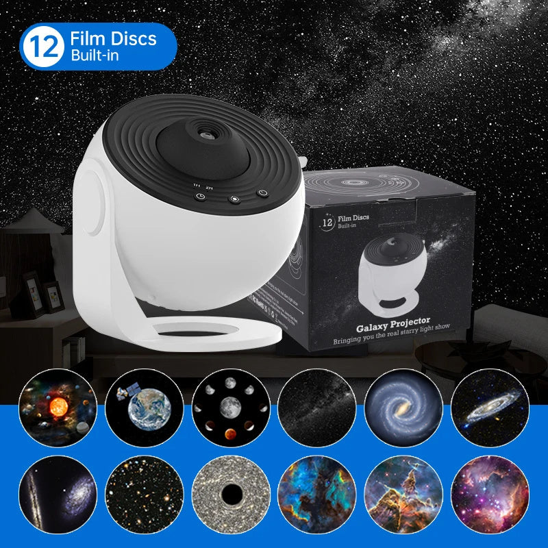 360° Starry Galaxy Projector Lamp