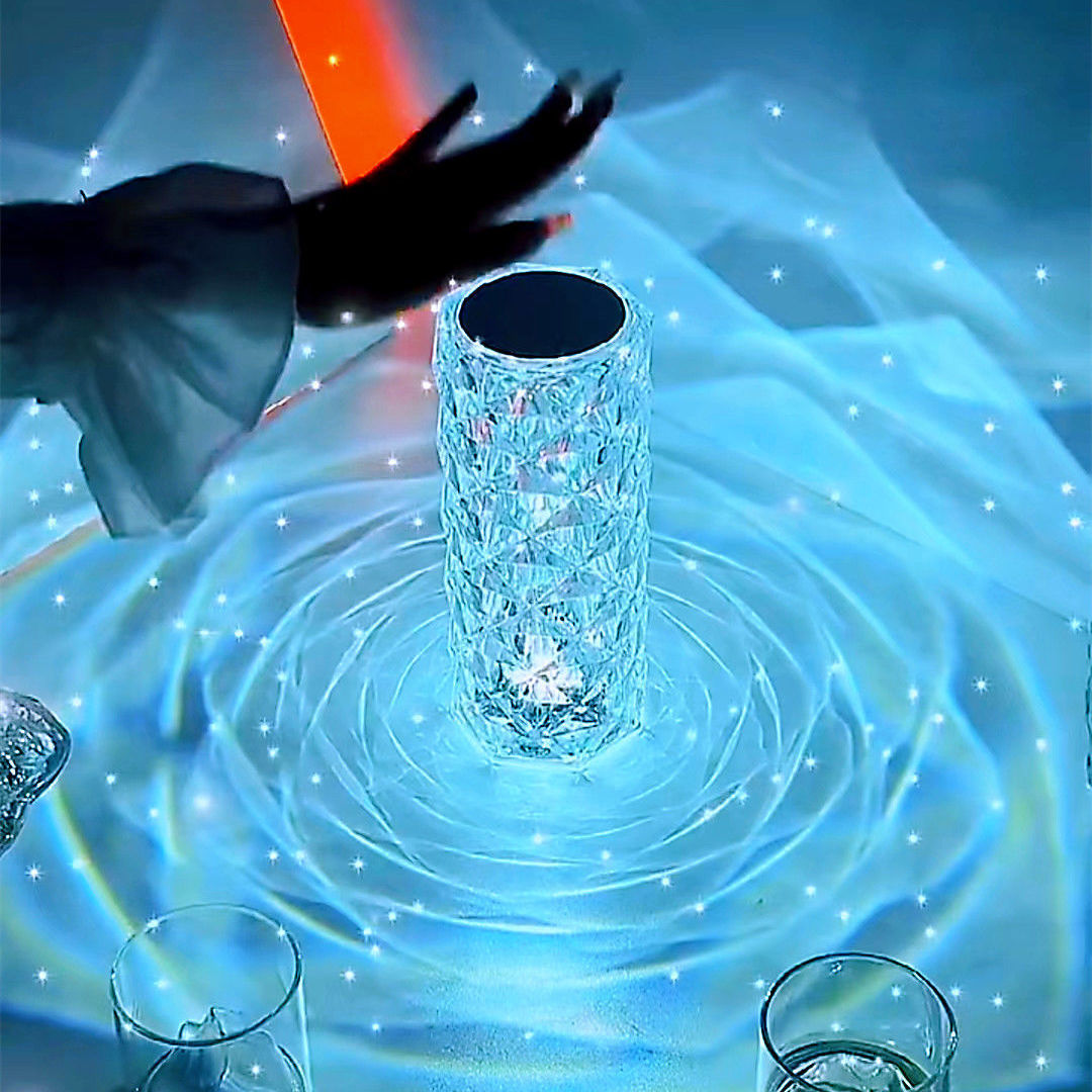 16-Color Rose Crystal Lamp